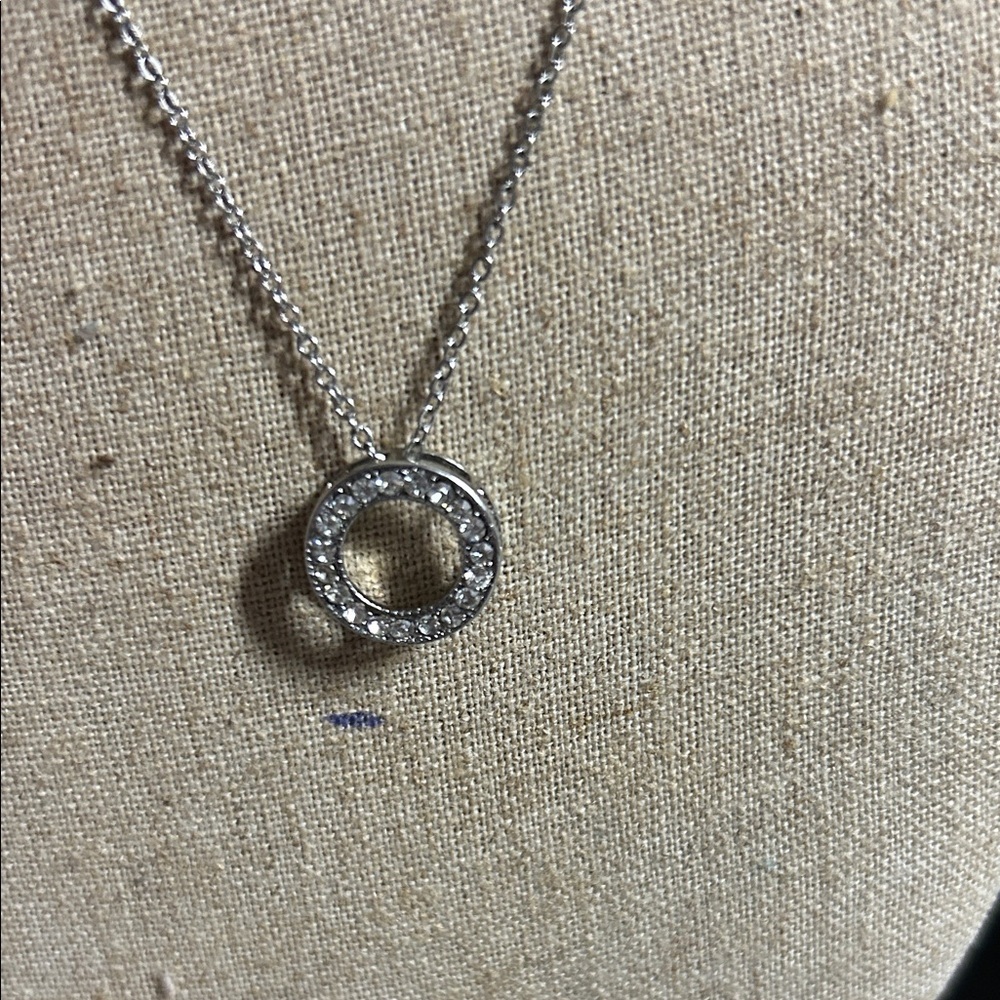 Swarovski Circle Pendant Necklace